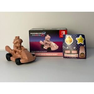 Mario Kart 8 Deluxe McDonalds Happy Meal Toy #10 - Pink Gold Peach Kart